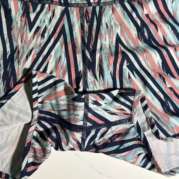 Smartwool - Merino Sport Lined Shorts - Navy/dusty rose/Light Blue - Size XL - Picture 3 of 14